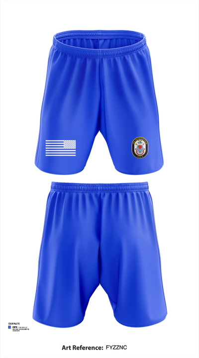 USS Bougainville CPO 89131174 Athletic Shorts With Pockets - 103