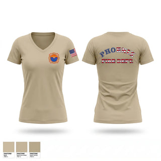 Womens Short Sleeve Vneck Shirt, Phoenix Fire Department, Fire Department, Teamtime, Team time, sublimation, custom sports apparel, team uniforms, spirit wear, spiritwear, sports uniforms, custom shirts, team store, custom team store, fundraiser sports, apparel fundraiser