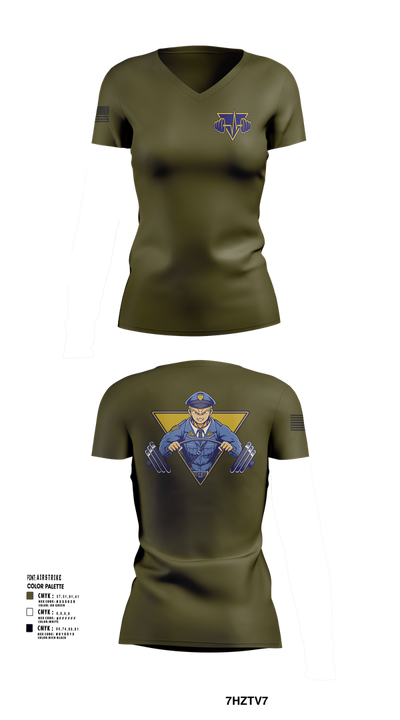 NJ State Police Women's Short Sleeve V-neck Shirt - 2