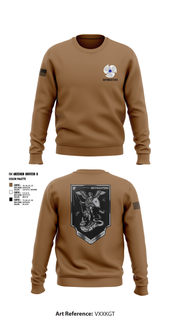Crew Neck Sweatshirt, 1-222 Aviaition Regiment, Army, Teamtime, Team time, sublimation, custom sports apparel, team uniforms, spirit wear, spiritwear, sports uniforms, custom shirts, team store, custom team store, fundraiser sports, apparel fundraiser