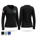 Jackson police department 56507576 Women's Long Sleeve V-neck Shirt - 1