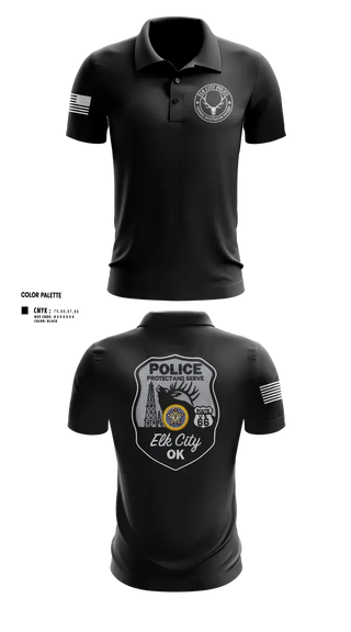 Short Sleeve Performance Polo, Elk City Police Department, Police, Teamtime, Team time, sublimation, custom sports apparel, team uniforms, spirit wear, spiritwear, sports uniforms, custom shirts, team store, custom team store, fundraiser sports, apparel fundraiser
