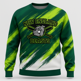 Crew Neck Sweatshirt, New England Beasts, Softball, Teamtime, Team time, sublimation, custom sports apparel, team uniforms, spirit wear, spiritwear, sports uniforms, custom shirts, team store, custom team store, fundraiser sports, apparel fundraiser