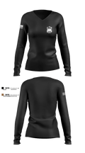 998th Field Feeding 36368603 Women's Long Sleeve V-neck Shirt - 2