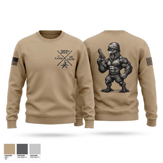 Crew Neck Sweatshirt, 1st PLT Roosters, Army, Teamtime, Team time, sublimation, custom sports apparel, team uniforms, spirit wear, spiritwear, sports uniforms, custom shirts, team store, custom team store, fundraiser sports, apparel fundraiser