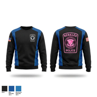 Crew Neck Sweatshirt, Berklee Police, Police, Teamtime, Team time, sublimation, custom sports apparel, team uniforms, spirit wear, spiritwear, sports uniforms, custom shirts, team store, custom team store, fundraiser sports, apparel fundraiser