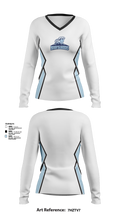 West Orange Mountaineers Basketball 93862172 Women's Long Sleeve V-neck Shirt - 42