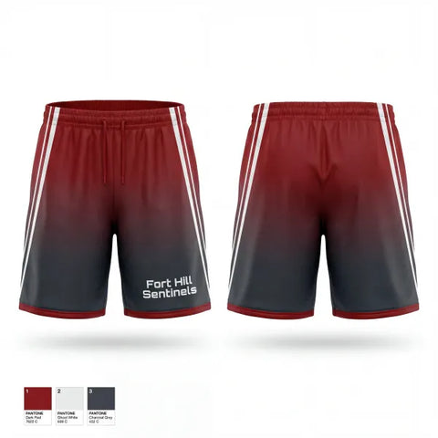 Athletic Shorts With Pockets, Fort Hill Sentinels, Men's Basketball, Teamtime, Team time, sublimation, custom sports apparel, team uniforms, spirit wear, spiritwear, sports uniforms, custom shirts, team store, custom team store, fundraiser sports, apparel fundraiser