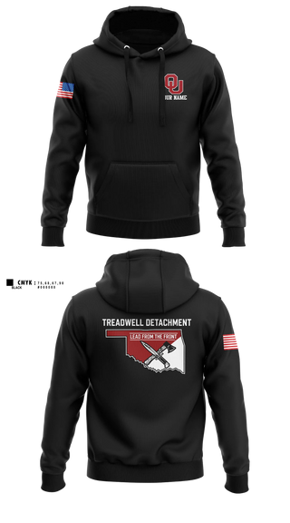 Hoodie, Oklahoma Army ROTC, National Guard, Teamtime, Team time, sublimation, custom sports apparel, team uniforms, spirit wear, spiritwear, sports uniforms, custom shirts, team store, custom team store, fundraiser sports, apparel fundraiser