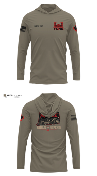 Long Sleeve hooded sunshirt, 248th Engineer Company, National Guard, Teamtime, Team time, sublimation, custom sports apparel, team uniforms, spirit wear, spiritwear, sports uniforms, custom shirts, team store, custom team store, fundraiser sports, apparel fundraiser