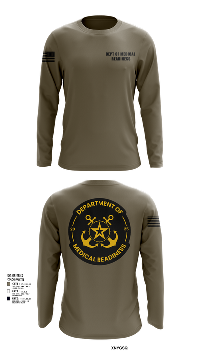 DEPT OF MEDICAL READINESS 60884043 Long Sleeve Performance Shirt 11