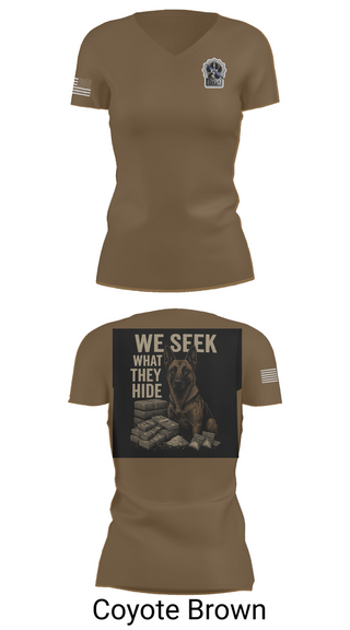 Womens Short Sleeve Vneck Shirt, Narcotics K9, , Teamtime, Team time, sublimation, custom sports apparel, team uniforms, spirit wear, spiritwear, sports uniforms, custom shirts, team store, custom team store, fundraiser sports, apparel fundraiser