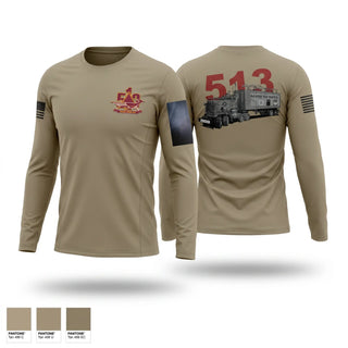 Long Sleeve Performance Shirt, 513th Transportation Company, Army, Teamtime, Team time, sublimation, custom sports apparel, team uniforms, spirit wear, spiritwear, sports uniforms, custom shirts, team store, custom team store, fundraiser sports, apparel fundraiser