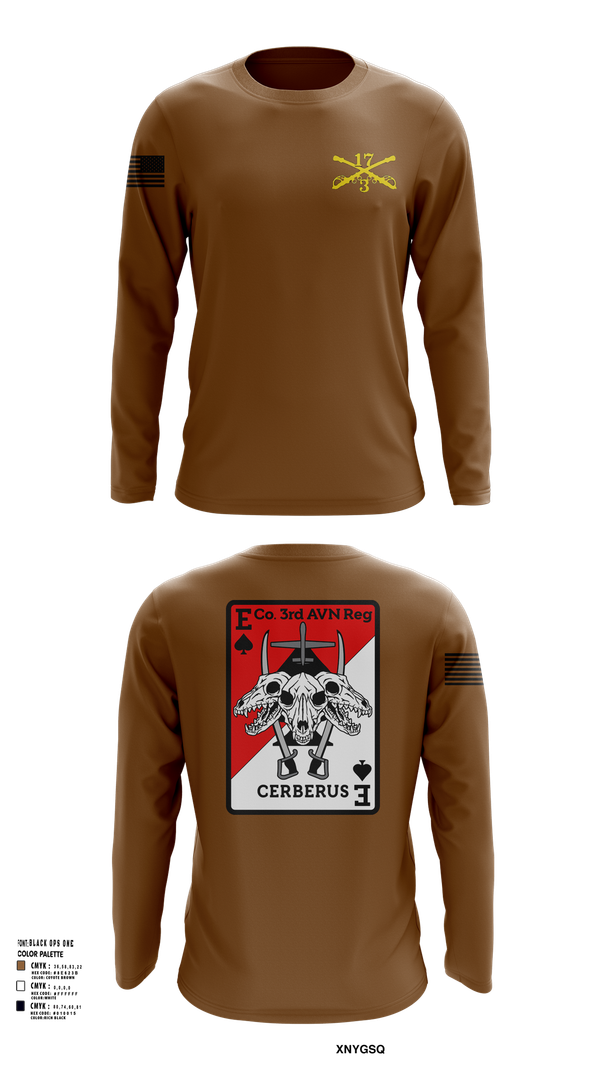 Long Sleeve Performance Shirt, E CO 3RD AVN REGT, , Teamtime, Team time, sublimation, custom sports apparel, team uniforms, spirit wear, spiritwear, sports uniforms, custom shirts, team store, custom team store, fundraiser sports, apparel fundraiser