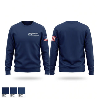 Crew Neck Sweatshirt, Greystone Park Fire Department, Fire Department, Teamtime, Team time, sublimation, custom sports apparel, team uniforms, spirit wear, spiritwear, sports uniforms, custom shirts, team store, custom team store, fundraiser sports, apparel fundraiser