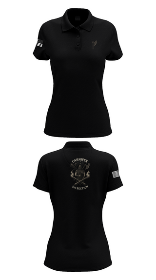 Womens Short Sleeve Performance Polo, 2-8 FA, C BTRY, , Teamtime, Team time, sublimation, custom sports apparel, team uniforms, spirit wear, spiritwear, sports uniforms, custom shirts, team store, custom team store, fundraiser sports, apparel fundraiser