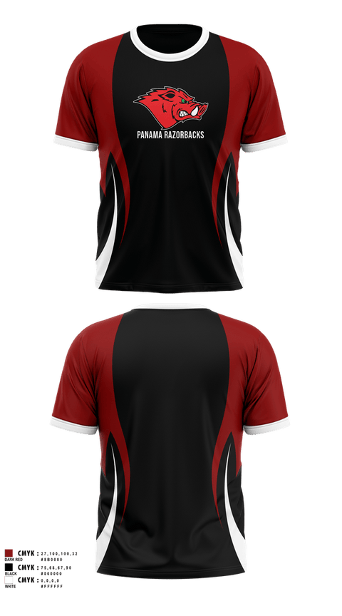 Short Sleeve Performance Shirt, Panama Razorbacks, , Teamtime, Team time, sublimation, custom sports apparel, team uniforms, spirit wear, spiritwear, sports uniforms, custom shirts, team store, custom team store, fundraiser sports, apparel fundraiser