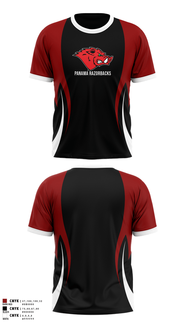 Short Sleeve Performance Shirt, Panama Razorbacks, , Teamtime, Team time, sublimation, custom sports apparel, team uniforms, spirit wear, spiritwear, sports uniforms, custom shirts, team store, custom team store, fundraiser sports, apparel fundraiser