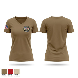 Womens Short Sleeve Vneck Shirt, Hoya Battalion, Army, Teamtime, Team time, sublimation, custom sports apparel, team uniforms, spirit wear, spiritwear, sports uniforms, custom shirts, team store, custom team store, fundraiser sports, apparel fundraiser