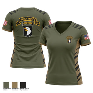 Womens Short Sleeve Vneck Shirt, Tiger Force, Army, Teamtime, Team time, sublimation, custom sports apparel, team uniforms, spirit wear, spiritwear, sports uniforms, custom shirts, team store, custom team store, fundraiser sports, apparel fundraiser
