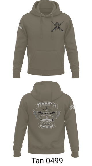 Hoodie, Troop A, Police, Teamtime, Team time, sublimation, custom sports apparel, team uniforms, spirit wear, spiritwear, sports uniforms, custom shirts, team store, custom team store, fundraiser sports, apparel fundraiser