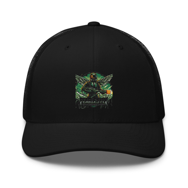Fearless Fly Auto Detailing &Power Washing 44092363 Retro Trucker Hat | Yupoong 6606