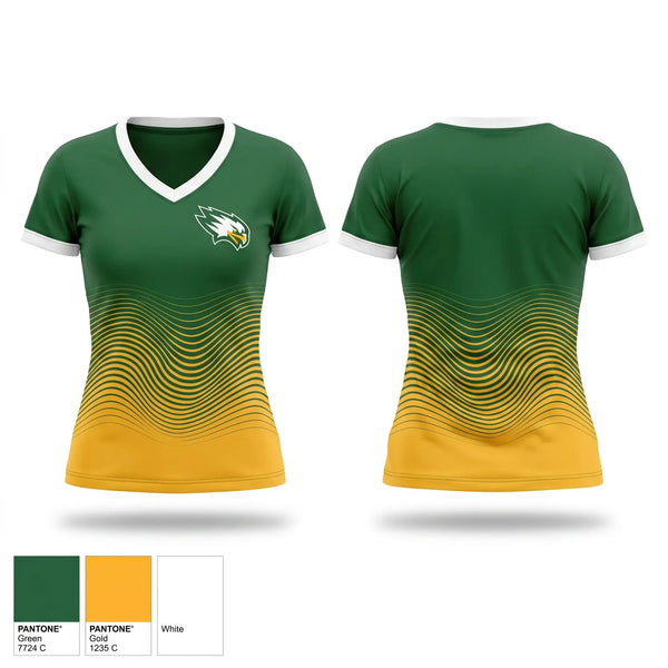 Womens Short Sleeve Vneck Shirt, Seneca Valley, Men's Basketball, Teamtime, Team time, sublimation, custom sports apparel, team uniforms, spirit wear, spiritwear, sports uniforms, custom shirts, team store, custom team store, fundraiser sports, apparel fundraiser