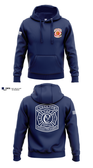Hoodie, Cecilton Volunteer Fire Company, Fire Department, Teamtime, Team time, sublimation, custom sports apparel, team uniforms, spirit wear, spiritwear, sports uniforms, custom shirts, team store, custom team store, fundraiser sports, apparel fundraiser