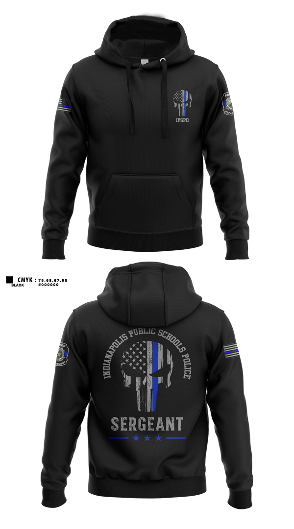 Hoodie, IPSPD, Police, Teamtime, Team time, sublimation, custom sports apparel, team uniforms, spirit wear, spiritwear, sports uniforms, custom shirts, team store, custom team store, fundraiser sports, apparel fundraiser