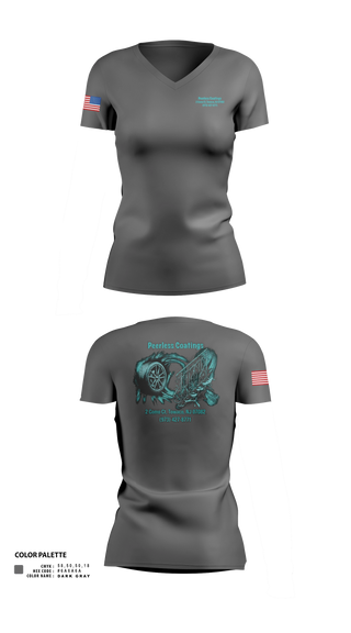 Womens Short Sleeve Vneck Shirt, Peerless Coatings, Police, Teamtime, Team time, sublimation, custom sports apparel, team uniforms, spirit wear, spiritwear, sports uniforms, custom shirts, team store, custom team store, fundraiser sports, apparel fundraiser