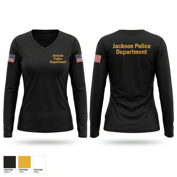 Old School Cotton Feel Shirt, Jackson Police Department, Police, Teamtime, Team time, sublimation, custom sports apparel, team uniforms, spirit wear, spiritwear, sports uniforms, custom shirts, team store, custom team store, fundraiser sports, apparel fundraiser