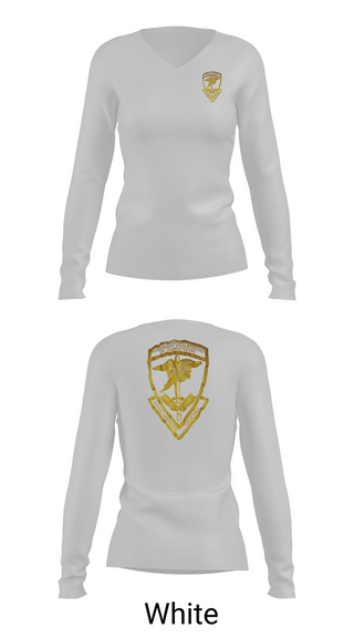 Womens Long Sleeve Vneck Shirt, Tactical Search and Seizure, Marines, Teamtime, Team time, sublimation, custom sports apparel, team uniforms, spirit wear, spiritwear, sports uniforms, custom shirts, team store, custom team store, fundraiser sports, apparel fundraiser