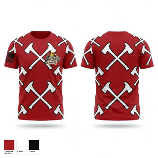 Old School Cotton Feel Shirt, Atkins Volunteer Fire Department, Fire Department, Teamtime, Team time, sublimation, custom sports apparel, team uniforms, spirit wear, spiritwear, sports uniforms, custom shirts, team store, custom team store, fundraiser sports, apparel fundraiser