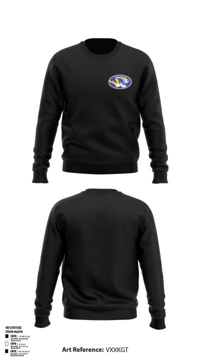 Tranquillity High School Basketball 39651110 Crew Neck Sweatshirt - 1