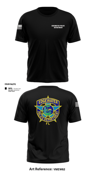 Short Sleeve Performance Shirt, Edgewater Police Department, Police, Teamtime, Team time, sublimation, custom sports apparel, team uniforms, spirit wear, spiritwear, sports uniforms, custom shirts, team store, custom team store, fundraiser sports, apparel fundraiser