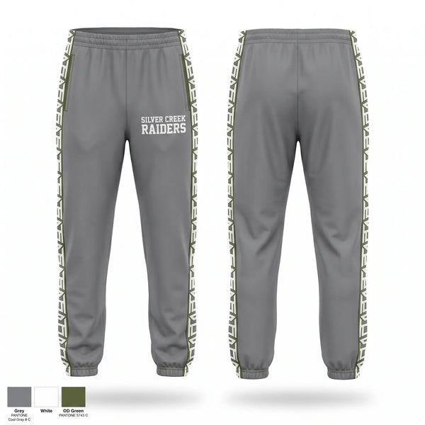 Sweatpants, Silver Creek Raiders, Tennis, Teamtime, Team time, sublimation, custom sports apparel, team uniforms, spirit wear, spiritwear, sports uniforms, custom shirts, team store, custom team store, fundraiser sports, apparel fundraiser