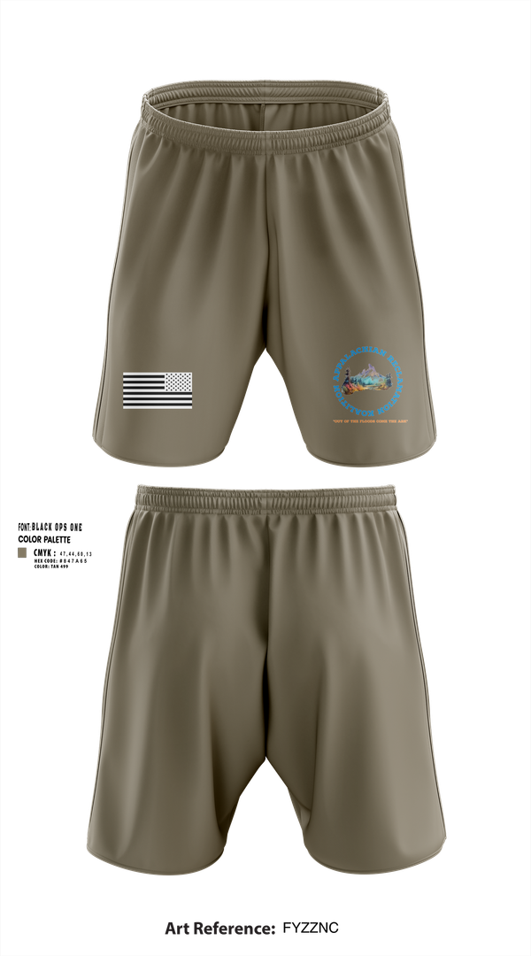Athletic Shorts With Pockets, Appalachian Reclamation Koalition, , Teamtime, Team time, sublimation, custom sports apparel, team uniforms, spirit wear, spiritwear, sports uniforms, custom shirts, team store, custom team store, fundraiser sports, apparel fundraiser