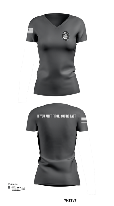1SOPS 45824564 Women's Short Sleeve V-neck Shirt - 102