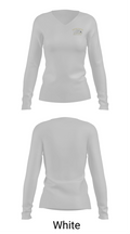 Grosse Pointe Macks 8247771 Women's Long Sleeve V-neck Shirt - 16