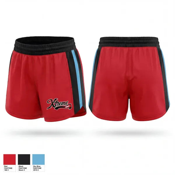 Womens Shorts, Okc xtreme, Baseball, Teamtime, Team time, sublimation, custom sports apparel, team uniforms, spirit wear, spiritwear, sports uniforms, custom shirts, team store, custom team store, fundraiser sports, apparel fundraiser