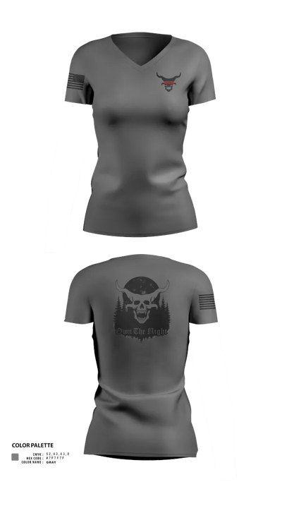 OTN 45362435 Women's Short Sleeve V-neck Shirt - 30