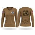 742nd 4th PLT Women's Long Sleeve V-neck Shirt - 1