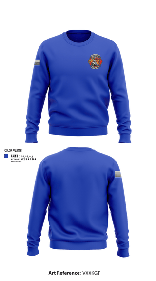 Crew Neck Sweatshirt, Robertsville Fire, Fire Department, Teamtime, Team time, sublimation, custom sports apparel, team uniforms, spirit wear, spiritwear, sports uniforms, custom shirts, team store, custom team store, fundraiser sports, apparel fundraiser