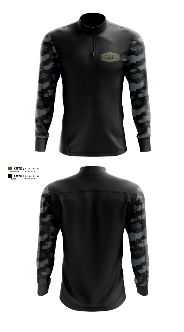 Quarter Zip Jacket, S.T.A.R.T, Police, Teamtime, Team time, sublimation, custom sports apparel, team uniforms, spirit wear, spiritwear, sports uniforms, custom shirts, team store, custom team store, fundraiser sports, apparel fundraiser