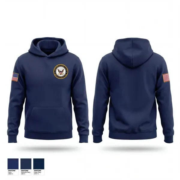 Hoodie, PHS NJROTC, Navy, Teamtime, Team time, sublimation, custom sports apparel, team uniforms, spirit wear, spiritwear, sports uniforms, custom shirts, team store, custom team store, fundraiser sports, apparel fundraiser