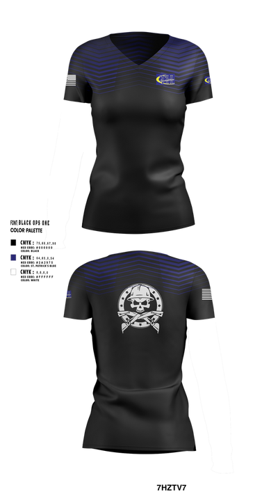 TH Construction 63451792 Women's Short Sleeve V-neck Shirt - 100