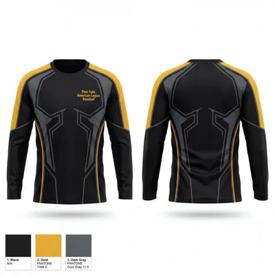 Post Falls American Legion Baseball 34164185 Long Sleeve Performance Shirt 1