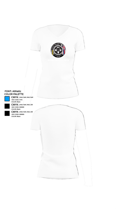 Regional Dispatch Center 959581 Women's Short Sleeve V-neck Shirt - 18
