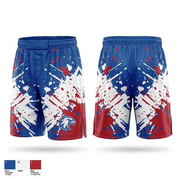 Fight Shorts, Atwater Falcons, Wrestling, Teamtime, Team time, sublimation, custom sports apparel, team uniforms, spirit wear, spiritwear, sports uniforms, custom shirts, team store, custom team store, fundraiser sports, apparel fundraiser