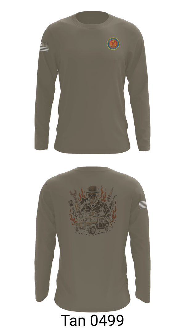 Long Sleeve Performance Shirt, 4th Combat Engineer Battalion A Co, Marines, Teamtime, Team time, sublimation, custom sports apparel, team uniforms, spirit wear, spiritwear, sports uniforms, custom shirts, team store, custom team store, fundraiser sports, apparel fundraiser